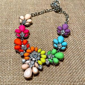 Multi Color Statement Necklace